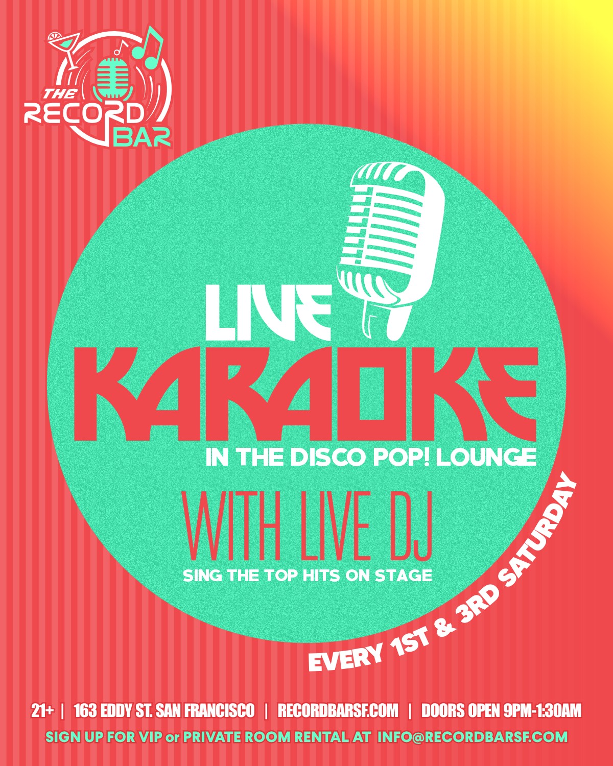 Events Record Bar SF