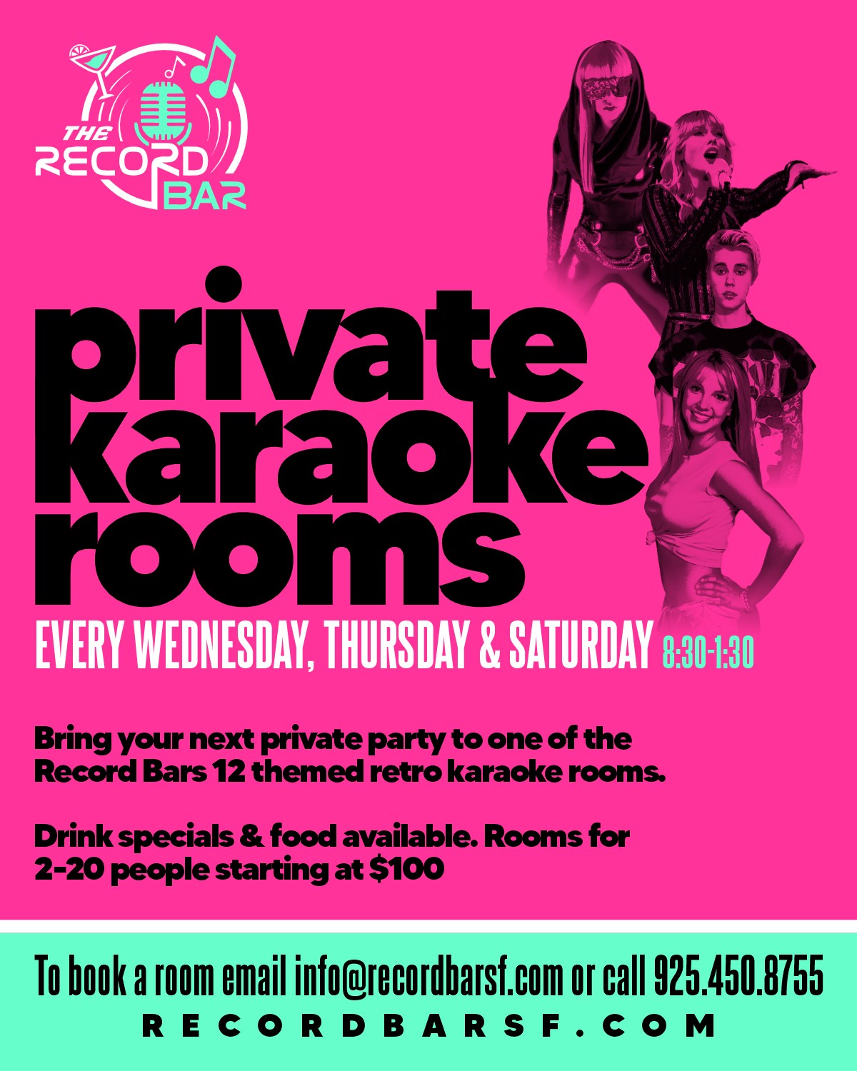 Record Bar SF Themed Bar Lounge and Speakeasy, Karaoke Bar Union